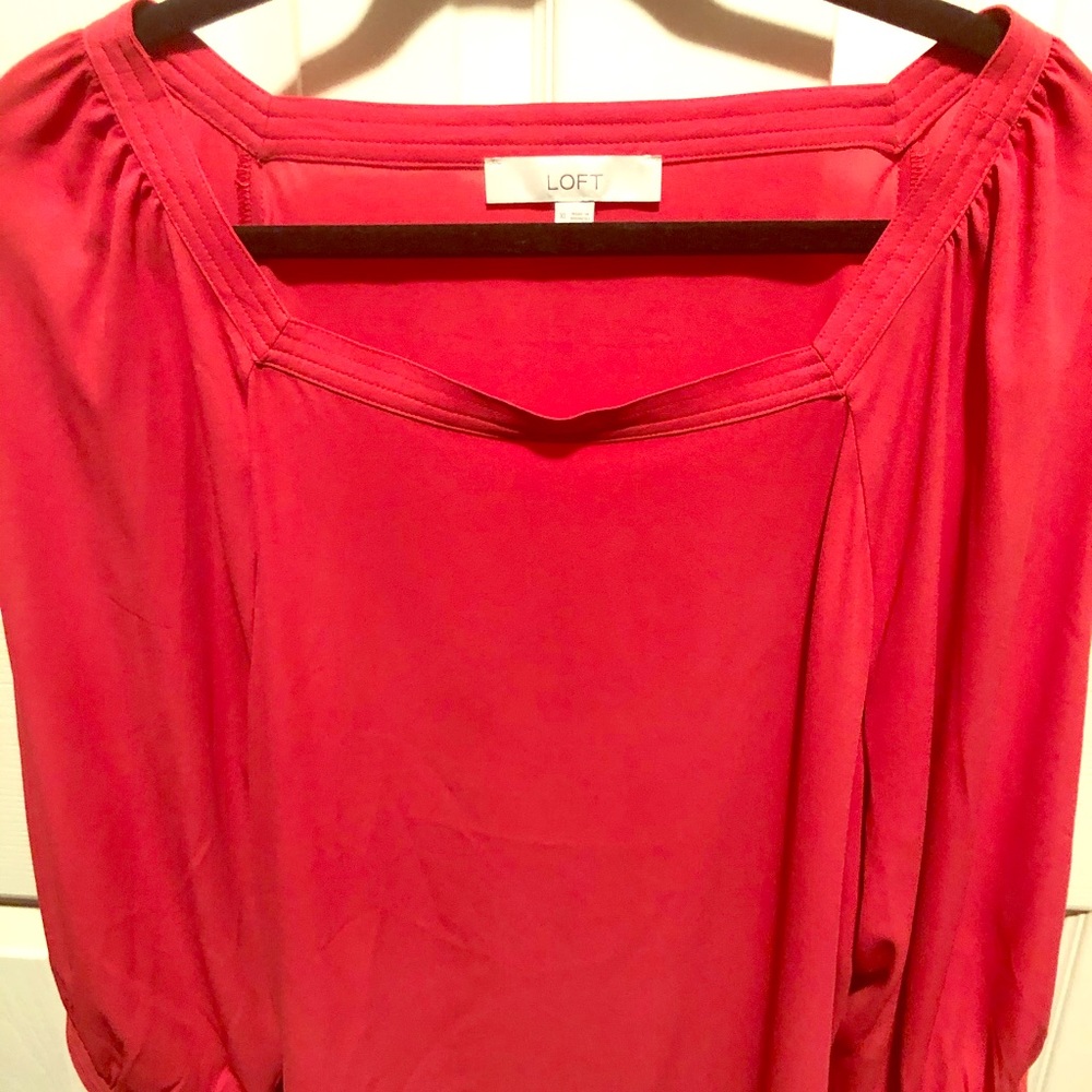 Gorgeous orangey taupe blouse